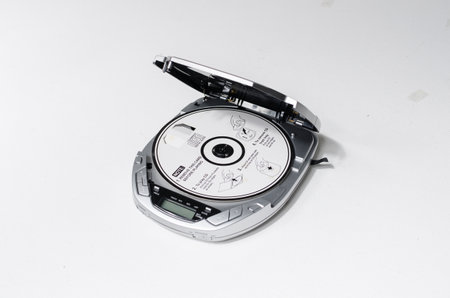 london, england, 05/05/2019 Vintage Retro Goodmans GCD89R Personal CD audio Player   vintage and...