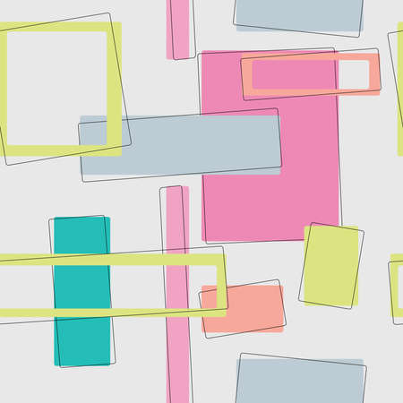 Mid-Century Modern on whiteのイラスト素材