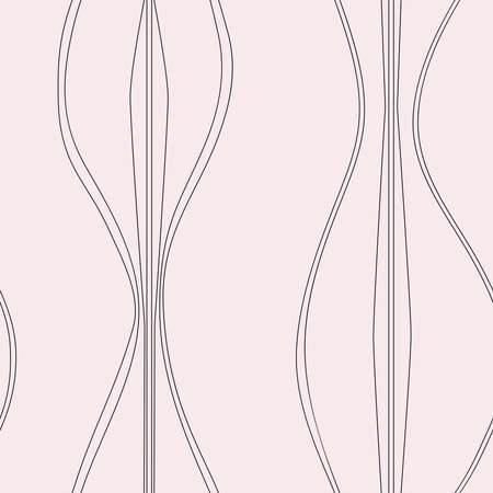 Mid-century light pink curvy shapesのイラスト素材