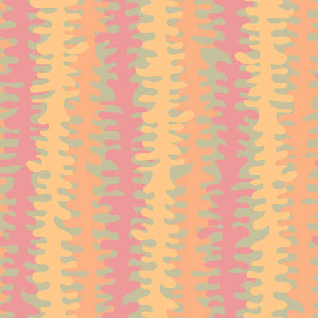 Mid-century Pink and orange vertical grunge stripesのイラスト素材