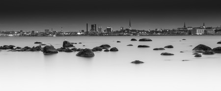 Overnight Tallinn viewの写真素材