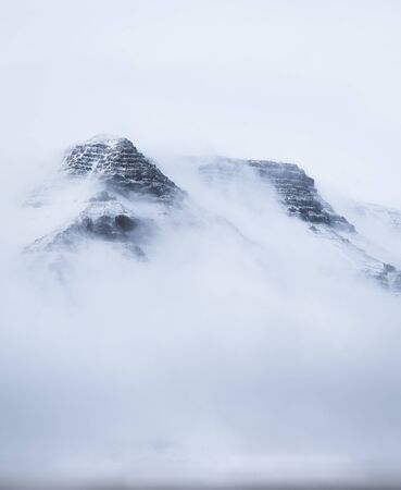 Cascade mountain in West Icelandの写真素材