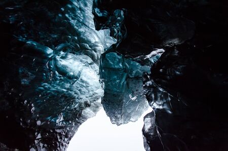 Icecave in Svinafellsjokull glacier Iceland