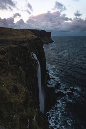 Waterfall which flow into the sea April 2019