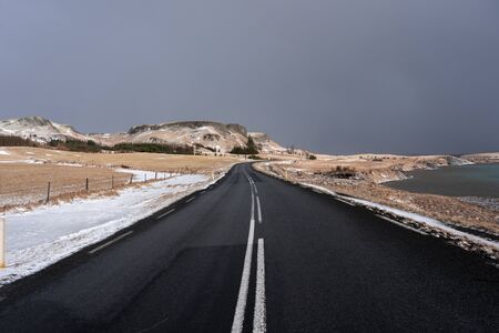 Road to the Icelandic highlands March 2019