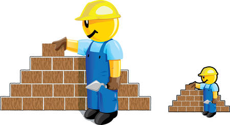 Bricklayer dudeのイラスト素材