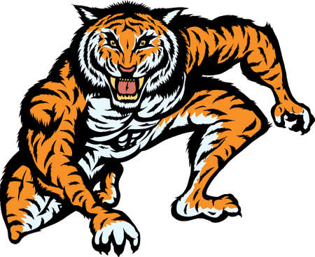 Tiger Attackのイラスト素材