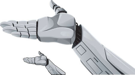 Robot hand demonstrating.のイラスト素材