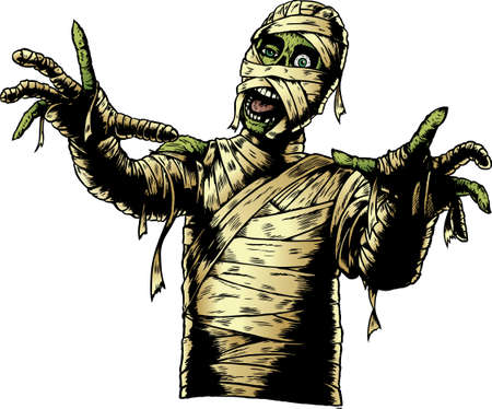 Comic Book Mummyのイラスト素材
