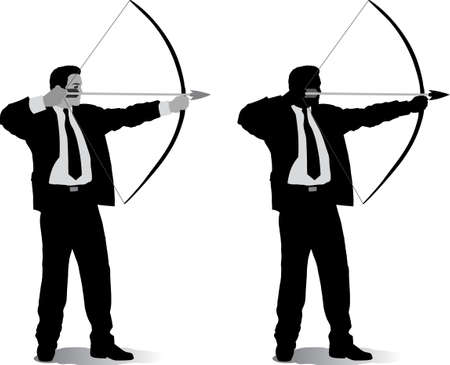 Business man with a bow	のイラスト素材