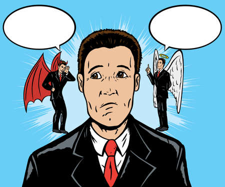 The Devil made me do itのイラスト素材