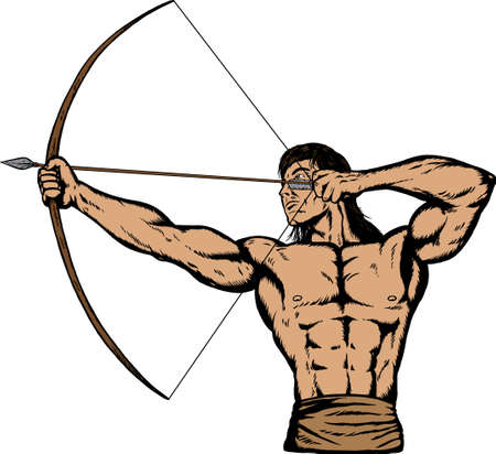 Apache archer のイラスト素材
