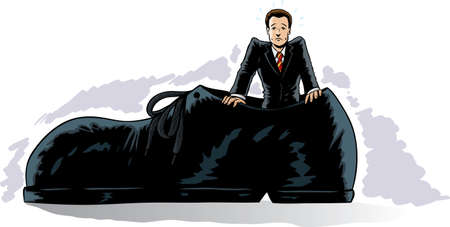 Big shoes to fillのイラスト素材