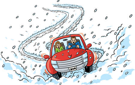 Slippery Roadsのイラスト素材