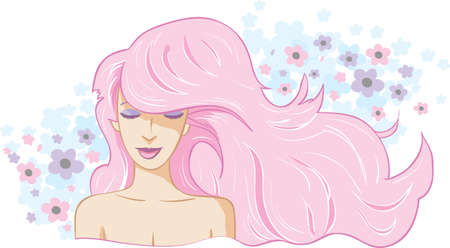 Serene Womanのイラスト素材