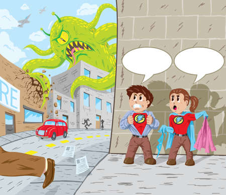 Monster attackのイラスト素材