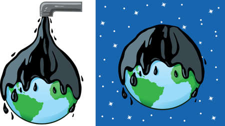 Oily planetのイラスト素材