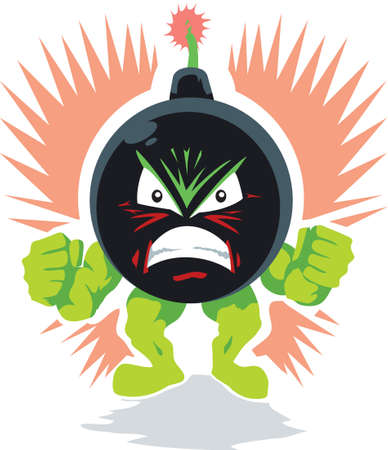 Angry Bombのイラスト素材