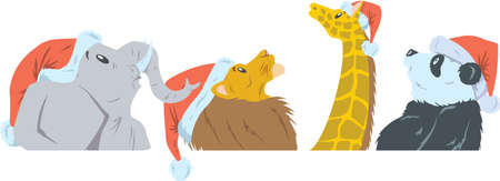 Jungle Christmasのイラスト素材
