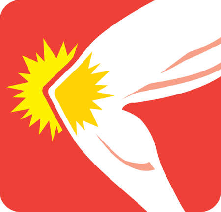 Knee Pain Iconのイラスト素材