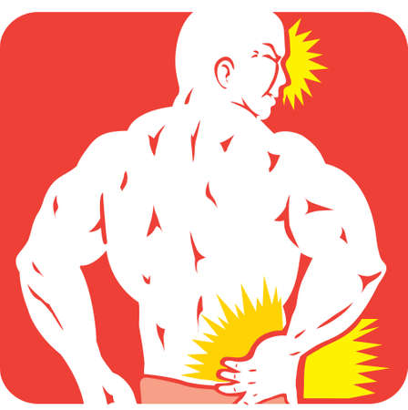 Back Pain iconのイラスト素材
