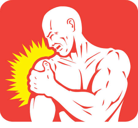 Shoulder pain Iconのイラスト素材