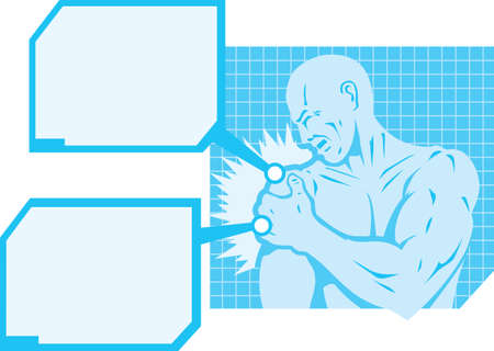 Shoulder pain Diagramのイラスト素材