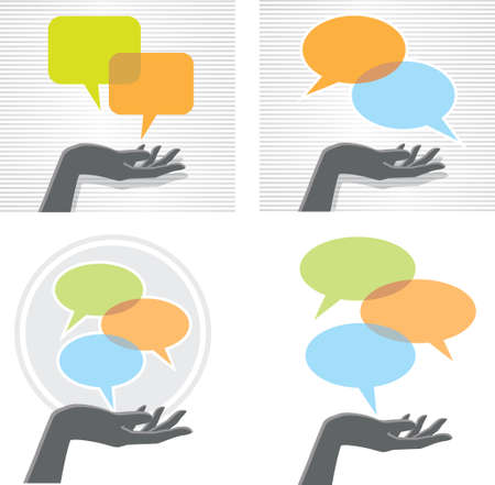 Handy communicationのイラスト素材