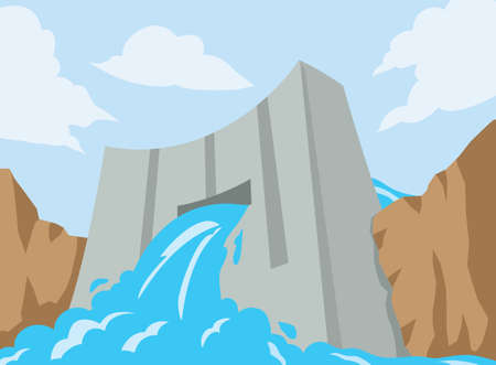 Dam iconのイラスト素材