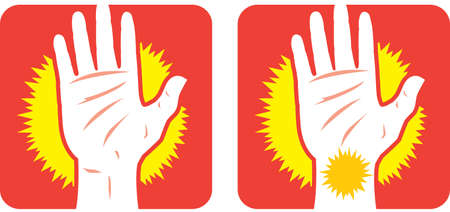 Hand pain Iconのイラスト素材