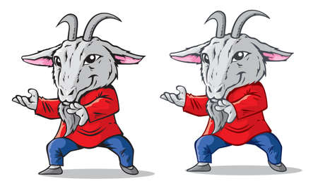 Kung Fu Goat のイラスト素材
