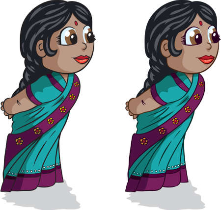 Indian girl のイラスト素材