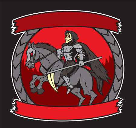 Death on a horse のイラスト素材