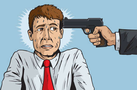 Under the gunのイラスト素材