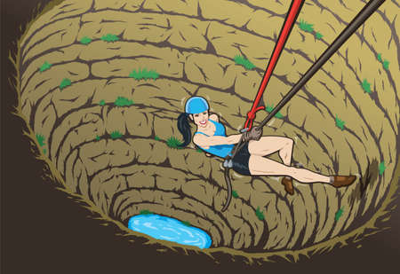 Happy Spelunkerのイラスト素材
