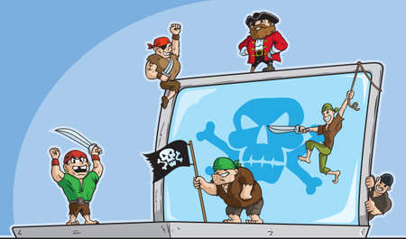 Pirate hackのイラスト素材