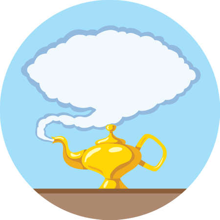 Stylized Magic lampのイラスト素材