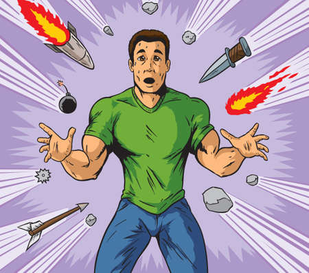 Targeted manのイラスト素材