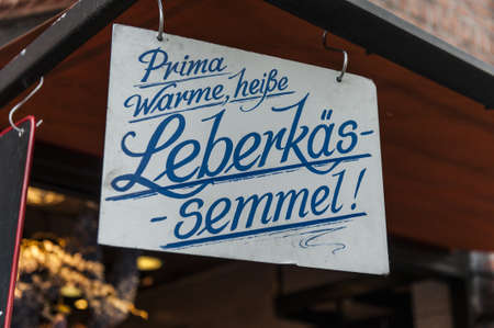 Plate on the Viktualienmarktの写真素材