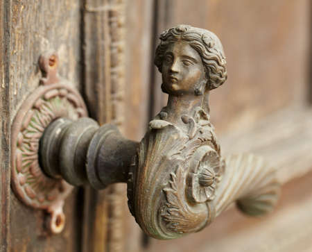 Vintage door handleの写真素材