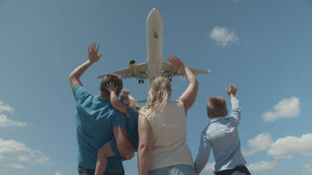 You are welcome. Family greeting the airplane