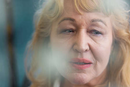Portrait of a senior woman with vacant look