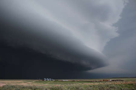 A massive supercell on the high plains of eastern Colorado.