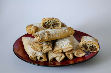 Puffs with jamの写真素材