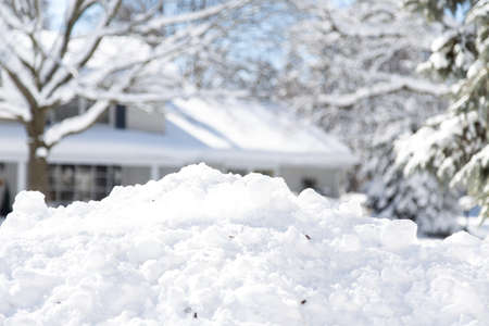 homeowners running out of space to pile the snow in suburban neighborhoods