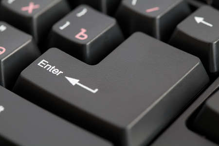 computer key board  ENTER  button  Macro の写真素材