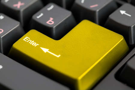 golden computer key board  ENTER  button  Macro 