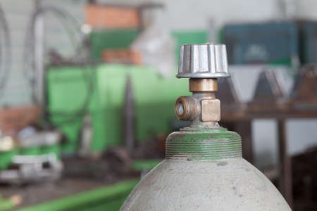 old gas cylinderの写真素材