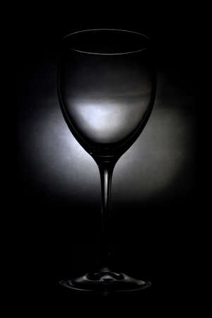 wineglass on black backgroundの写真素材