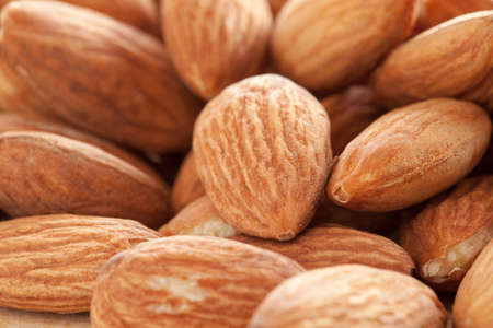 Almonds close-up の写真素材